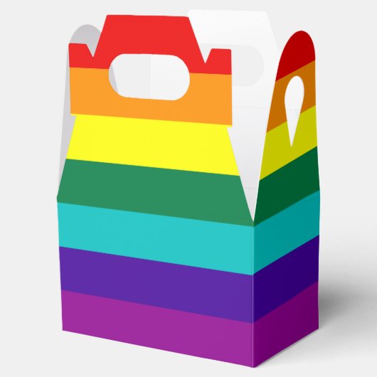 7 Stripes regenboogvlag Bedankdoosjes (Geopend)