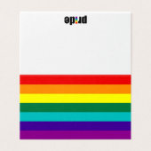 7 Stripes regenboogvlag Kaart (Buitenkant ongevouwen)
