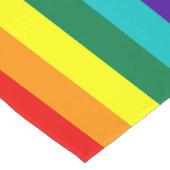 7 Stripes regenboogvlag Lange Tafelloper (Hoek)