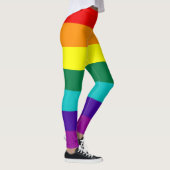 7 Stripes regenboogvlag Leggings (Rechts)