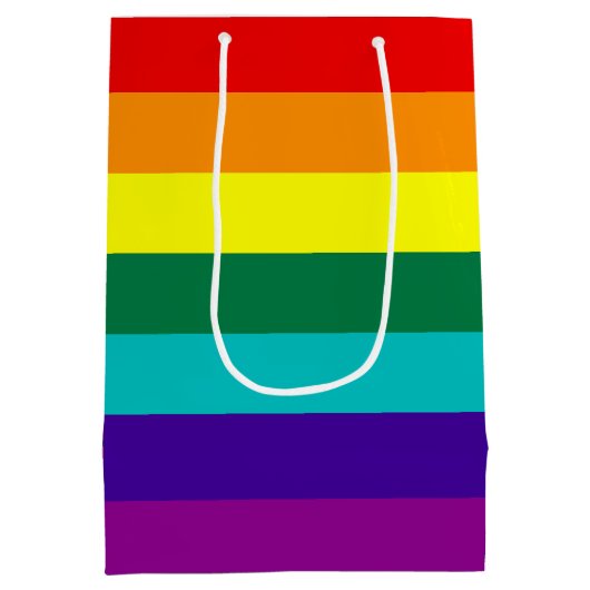7 Stripes regenboogvlag Medium Cadeauzakje (Achterkant)