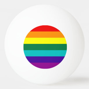 7 Stripes regenboogvlag Pingpongbal