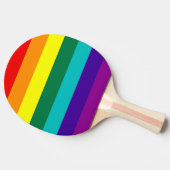 7 Stripes regenboogvlag Tafeltennisbatje (Zijkant)