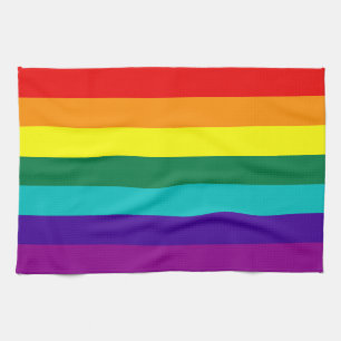 7 Stripes regenboogvlag Theedoek