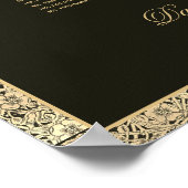 7 Tabellen zwarte gouden bruinkoolzaadkaart Poster (Hoek)