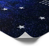 7 Tafel Hemelse Trouw Sterren Maan Zitplaats Grafi Poster (Hoek)