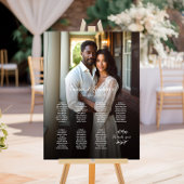 7 tafels elegante foto bruiloft zitgrafiek poster