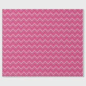 7 tinten roze zig zag streep cadeaupapier (Vlak)