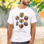 7 Vacature voor de persoonlijke fotocollage T-shirt<br><div class="desc">Familievakaties creëer herinneringen die een leven lang duren. Nu kun je een koele keepaard maken met deze foto-collage familie reünie shirten. Pas deze passende shirten aan met uw favoriete foto's, naam en jaar. Of je gezin nu gek, leuk of aardig is, deze aangepaste familiecombinatie shirten zullen elk jaar een groot...</div>