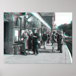 7 Valley Railway 1940 Day, Shropshire, Engeland Poster