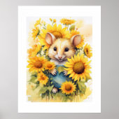 7 van 17 Zonnebloementuin Miceville Poster (Voorkant)