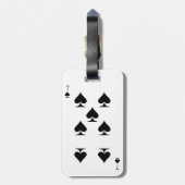 7 van schoppen bagagelabel (Achterkant verticaal)