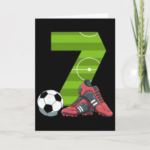 7 Verjaardag Voetbal Eerste Verjaardag Voetbal Kin Kaart