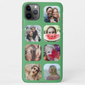 7 vierkant foto Collage Green Sjabloon iPhone Case iPhone Hoesje (Achterkant)