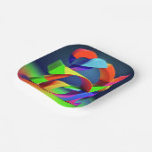 7" vierkante papieren bord (Gebogen)