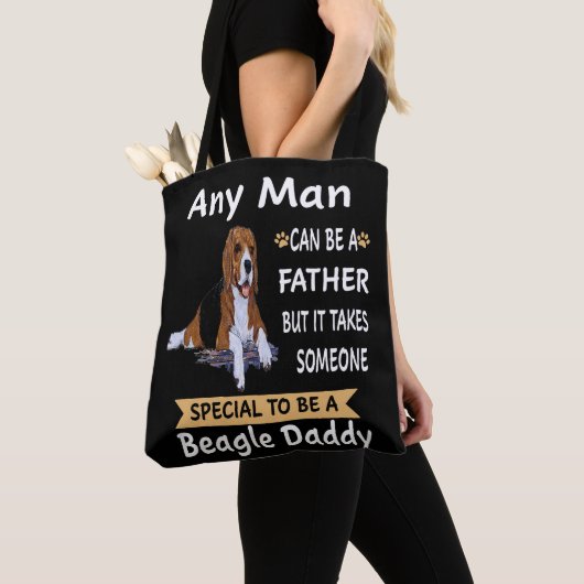 7 Willekeurig Man Beagle Daddy Tote Bag (Dichtbij)