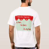 7 woorden = Happy Honey T-shirt (Achterkant)