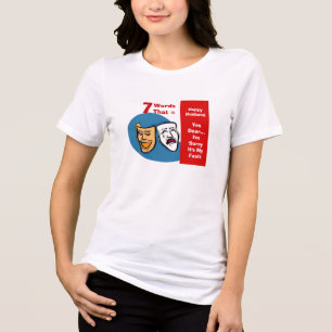 7 woorden voor een gelukkig echtgenoot- Ja schat-  Tri-Blend Shirt