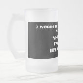 7 woorden voor een lang en gelukkig huwelijk matglas bierpul (Links)