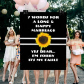 7 woorden voor een lang en gelukkig huwelijk - Pos Poster