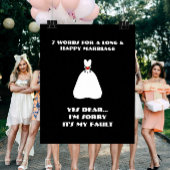 7 woorden voor een lang en gelukkig huwelijk - Pos Poster