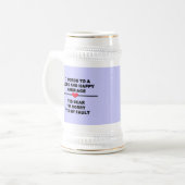 7 woorden voor een lang huwelijk bierpul (Voorkant links)