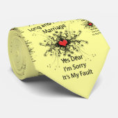 7 woorden voor een lang huwelijk stropdas (Opgerold)