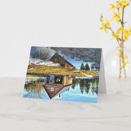 7 x5-inch gevouwen kaart | | Garage Puddle Reflect (Gele Bloem)