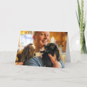 7 x5-inch gevouwen kaart    Kinderen in de keuken