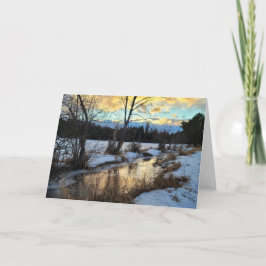 7 x5-inch gevouwen kaart || Reflectie op Creek 17