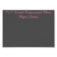 7 x5-inch Kodak Professional-fotopapier (Satin)