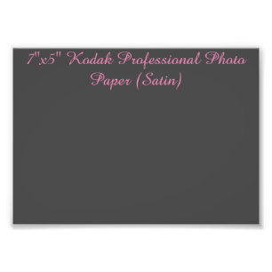 7 x5-inch Kodak Professional-fotopapier (Satin) Foto Afdruk