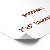 7"x5" Standaard Halfglans Poster (Hoek)