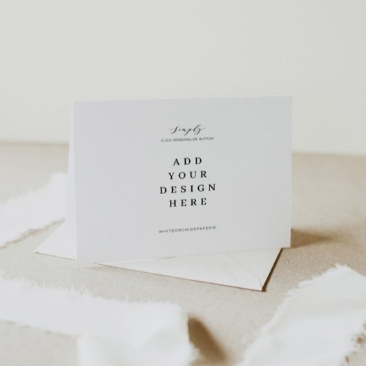 7"x5" Vouw Dank U Kaart Afdrukken