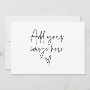 7 x 5 aangepaste bruiloft uitnodiging vakantie fot