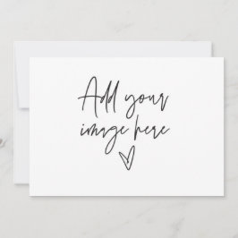 7 x 5 Aangepaste Trouw Uitnodiging Vakantie Foto K