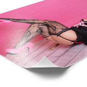 7 x 5-inch Chrissy Kittens Kat in roze Foto Afdruk (Hoek)