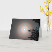 7 x 5 inch gevouwen Kaart | | Winter Moon Halo (Gele Bloem)