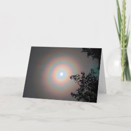7 x 5 inch gevouwen Kaart | | Winter Moon Halo
