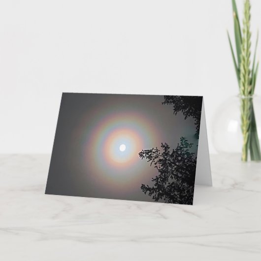 7 x 5 inch gevouwen Kaart | | Winter Moon Halo (Voorkant)