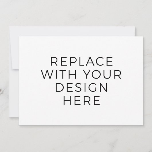 7 x 5-inch Kaart met ontwerp achter (Voorkant)