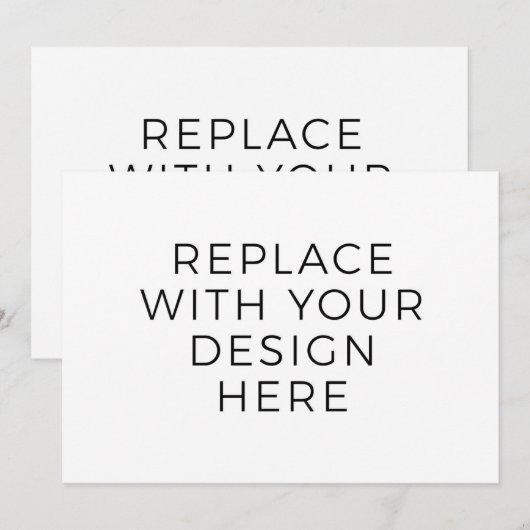 7 x 5-inch Kaart met ontwerp achter (Voorkant / Achterkant)