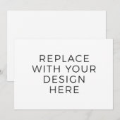 7 x 5-inch Kaart zonder rugontwerp (Voorkant / Achterkant)