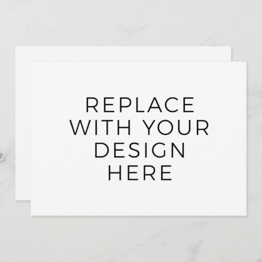 7 x 5-inch Kaart zonder rugontwerp (Voorkant / Achterkant)