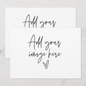 7 x 5 Uitnod Kaart (Voorkant / Achterkant)