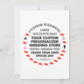 7" x 5" Uitnodiging voor het Huwelijk - Best Selle (Achterkant)