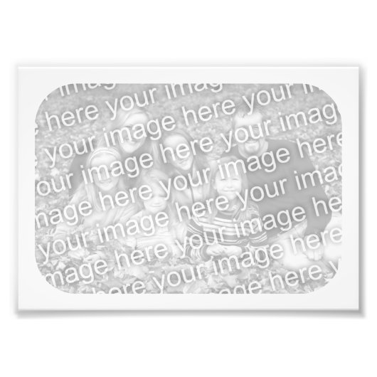 7 x 5 White Lijst Foto Afdruk (Voorkant)