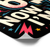 7 Year Old Birthday I Was 6 Now I'm 7 67 Funny Kid Poster (Hoek)