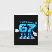 7 Year Old Birthday I Was 6 Now I'm 7 67 Kaart (Gele Bloem)