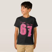 7 Year Old Birthday Shirt Was 6 Now I'm 7 67 Funny (Voorkant volledig)